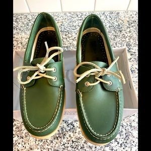 Sperry Top-Sider Men’s 10 M LIKE NEW Rare Evergreen Color